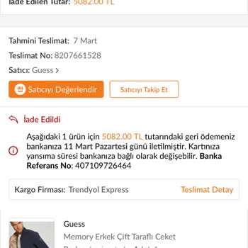 Guess Sürekli Yanlış Ürün Gönderiyor