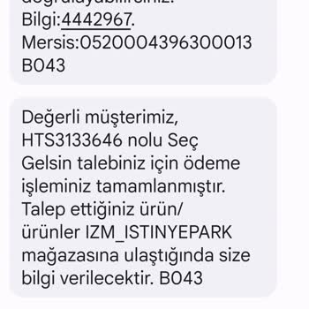 Boyner İzmir İstinyePark Mağazasında Yaşanan Ürün Teslimat Sorunu