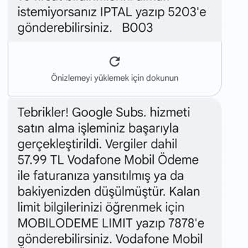 Vodafone İzinsiz Abonelik Ve Fatura Şikayeti