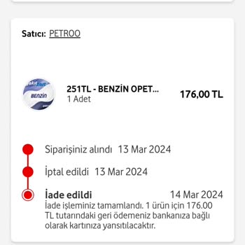 Vodafone Her Şey Yanımda Kargo Ücretimi İade Etmiyor