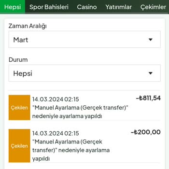 Yesbet Deneme Bonus Kazancımı Ödemiyor