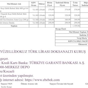 E-bebek Kargo Fiyaskosu