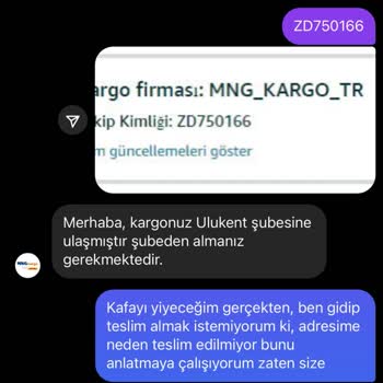 MNG Kargo'nun Adrese Teslim Etmeme Problemi