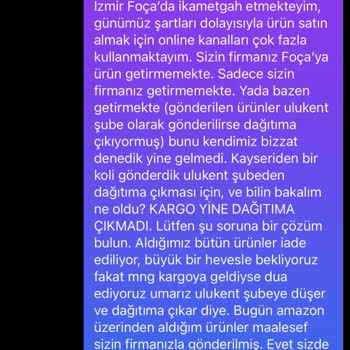 MNG Kargo'nun Adrese Teslim Etmeme Problemi