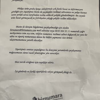 Birnumara.com Trendyol Satıcı Birnumara Ürünü Göndermiyor. 13.299 TL Mağdurum