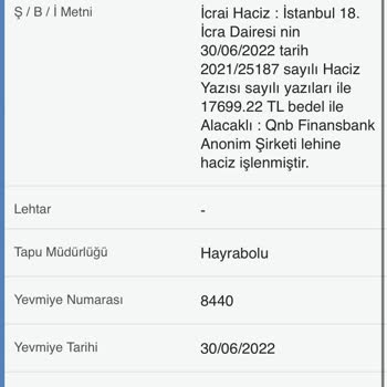 QNB Finansbank Şerh Haciz Kaldırılması