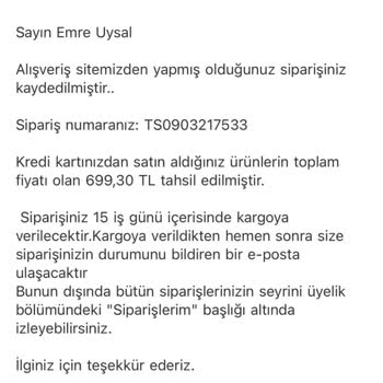 Schafer Sipariş Verdiğim Ürünü Kargoya Vermiyor.