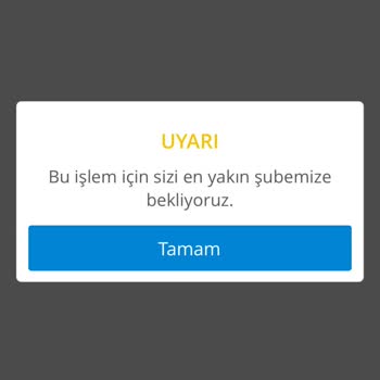 Denizbank Şubemize Bekliyoruz Uyarısı