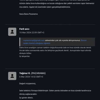 Pazarama Kullanılmış Ürün Daha Önce Açılmış Ürün