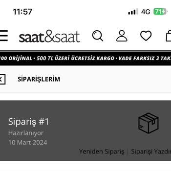 Saat & Saat Ürün Kargolama Sıkıntısı