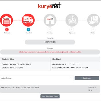 Kuryenet 4600769794286 Numaralı Gönderi Ve Bankkart Hakkında