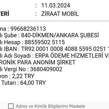 @Mefete Param Yatmıyor