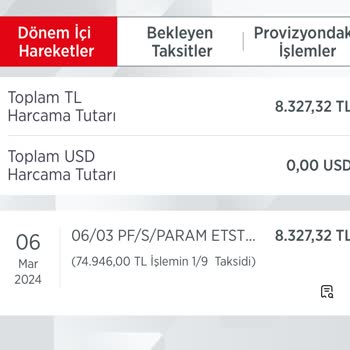 Etstur Taksit İşleminde Gösterilenden Farklı Çekim Yapılması