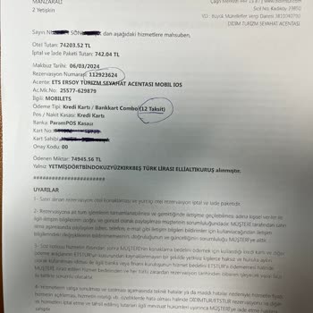 Etstur Taksit İşleminde Gösterilenden Farklı Çekim Yapılması