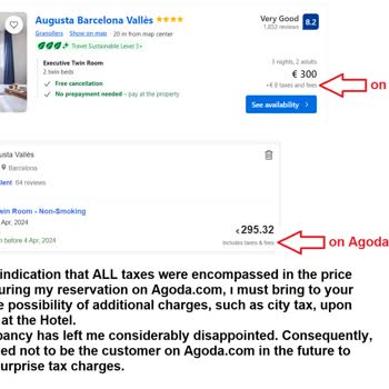 Agoda.com Tarafından Çıkarılabilecek Sürpriz Otel Vergileri