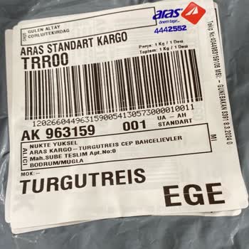 Aras Kargo Paramı Geri İstiyorum
