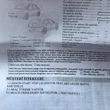 Citroen Aracımın Start-Stop’u Çalışmıyor