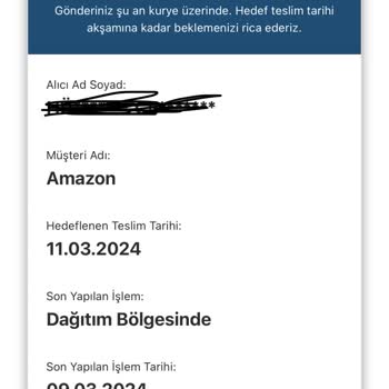 AGT Kurye (aynigunteslim.com) Aynı Gün Değil 10 Günde Teslim