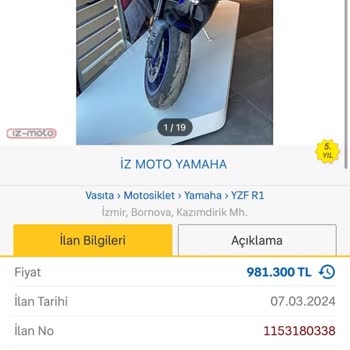 İz Moto Yamaha Yamaha Bayisi Aksesuarsız Ürün Satmıyor Zorla Aksesuar Satıyor