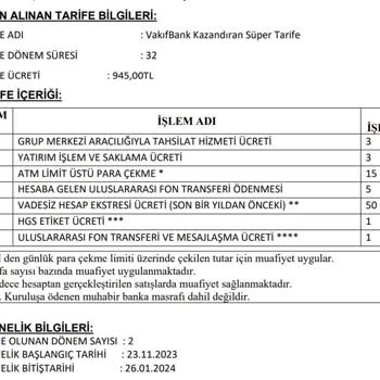 VakıfBank'tan Maaş Müşterisine Zorunlu Kazandıran Tarife Satışı!