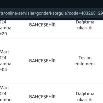 Yurtiçi Kargo Teslim Edilemeyen Kargo