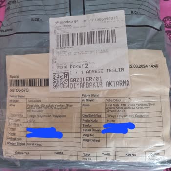 Sürat Kargo Yanlış Adrese Teslimat Yapıyor!