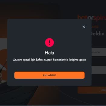 Betorspin Kaybedersen İyisin Kazanırsan Kötü Kazancıma El Koydular.
