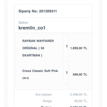 Kremlin.co Alışveriş Mağduru