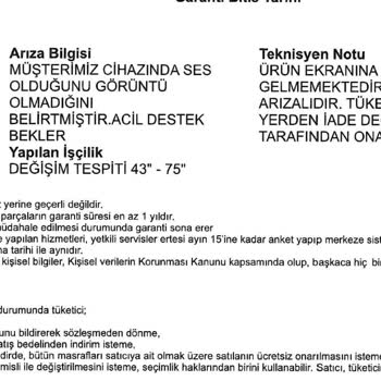 Vatan Bilgisayar 'dan Memnun Kalmadım