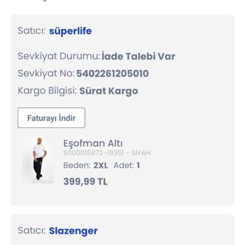 LCW İadem Ücreti Ödenmedi