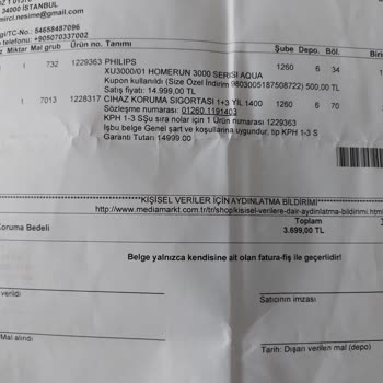 Marmara Park Media Markt Satış Sonrası Mağduriyeti.