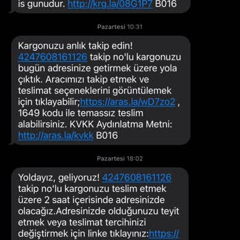 Aras Kargo Kargomu Teslim Etmedi İadeye Gönderdi