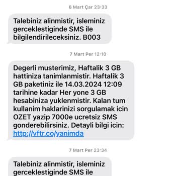 Vodafone Faturalı Hatta Geçemiyorum Şikayet