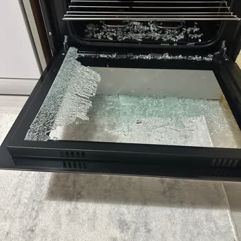 Kumtel Ankastre Fırın Camı Patladı