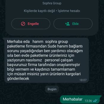 Evisleribizden.com - Sophra Group Paketleme Kişisel Bilgilerim Tehlikede!
