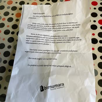 Trendyol Ürün Yerine Kağıt Geldi
