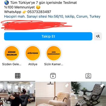 Workandchair (Instagram) Muhatap Bulunmuyor
