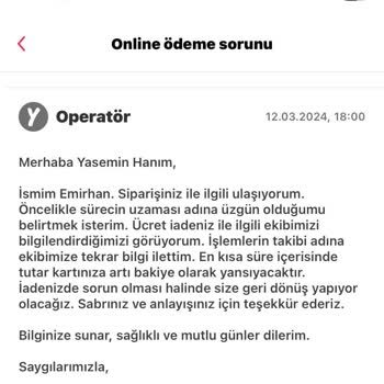 Yemek Sepeti Ücret İademi Yapmıyor 1 Yanılmak Üzere