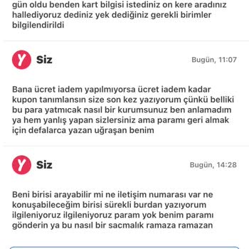 Yemek Sepeti Ücret İademi Yapmıyor 1 Yanılmak Üzere
