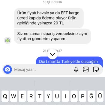 Sumbul_hanmdan (Instagram) Instagram Üzerinden Satılan Sahte Ürünler Ve Yaşanan Sorunlar