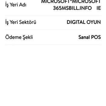 Türkiye Ekonomi Bankası-Microsoft'un Kartımdan Habersiz Para Çekmesi