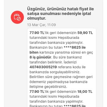 Hepsiburada Hatalı Fiyat İle Satışa Sunulması Yüzünden İptali