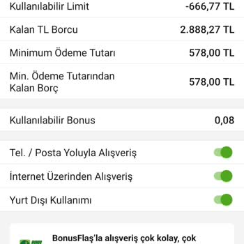 Garanti Bankası Eski Bakiye