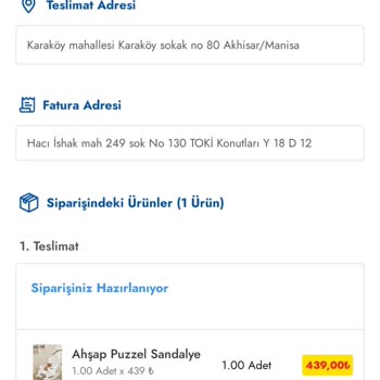Cepte Şok Kırık Ürün