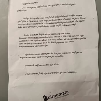 Trendyol'da Bulunan Birnumara İsimli Satıcıdan Alışverişte Bulunmayın.