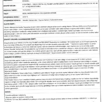 İş Bankası-Pazarama Mahkeme Kararına Uymama