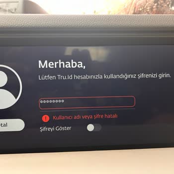 Togg Trumore Tru. Id Şifre Veya Mail Hatalı
