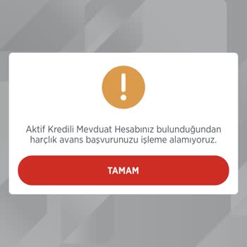 Ziraat Bankası Harçlık Avans Tanımlayamıyorum!.