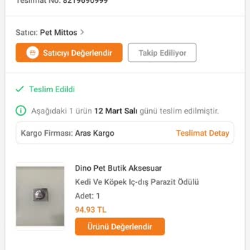 Aras Kargo Sipariş Ettiğim Kargom Gelmedi Ve Parası Alındı