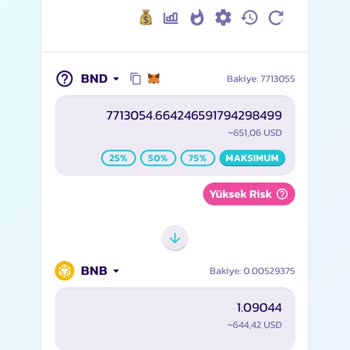 Web3 Cüzdanı Üzerinden Pancekeswap Tan Parayı Çekemedim.